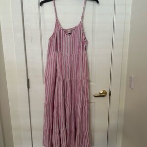 Universal Thread Pink and White Striped Top